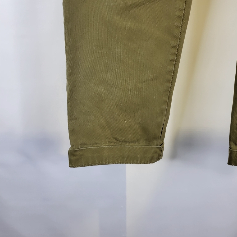 Banana Republic Factory Olive Green Girlfriend Fit Pants Cotton Size 8 - Picture 2 of 9
